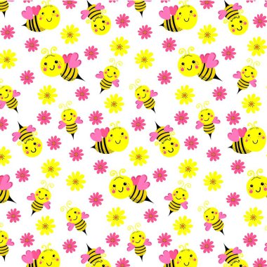 Bal peteği ve bal, sarı desenli pankart. Vektörsüz arkaplan