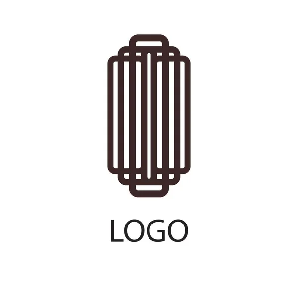 Logo astratto. Design minimalista del logo. Logo creativo. — Vettoriale Stock