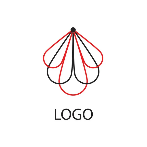 Logo astratto. Design minimalista del logo. Logo creativo. — Vettoriale Stock