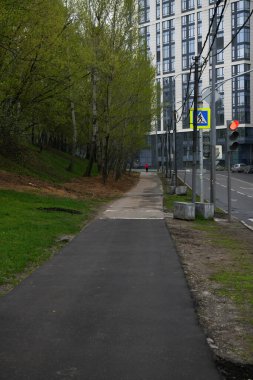 Gün batımında şehir manzarası