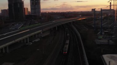 İHA 'dan kaldırılan yol ve otoyolların panoramik görüntüsü