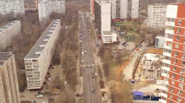 İHA 'dan kaldırılan yol ve otoyolların panoramik görüntüsü