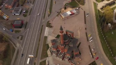 İHA 'dan çekilen taşıma yapısıyla şehrin panoramik görüntüsü