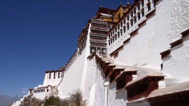 Tibet 'in Alp Budist tapınakları ve kaleleri
