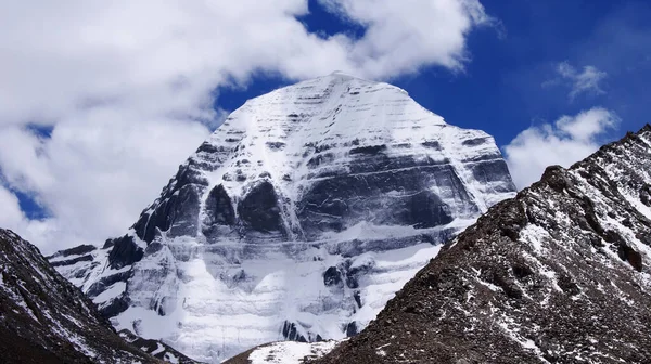 Мистической Паломнической Дороге Вокруг Горы Кайлаш Тибете — стоковое фото