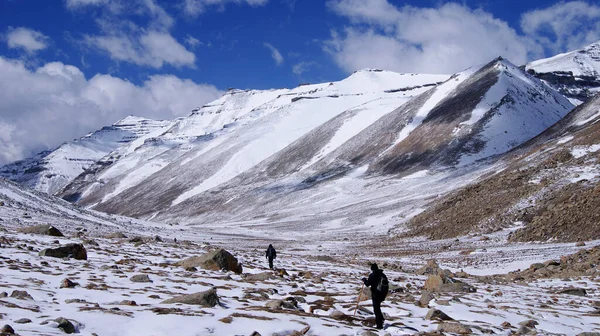 Incrivelmente Belo Misterioso Himalaia Onde Peregrinos Viajam — Fotografia de Stock