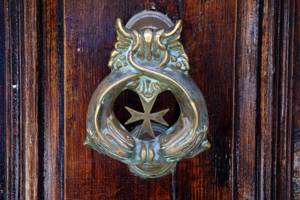 Iron Door Locks Handles Work Art — Stock Photo, Image