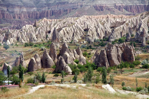 Unwirklich Märchenhafte Berge Und Felsen Den Landschaften Kappadokiens — Stockfoto