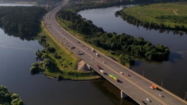 Manastır değirmeninin şafak vakti panoramik görüntüsü insansız hava aracı ile çekildi.