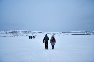 Kuzey Kutbu 'nun büyüleyici sert kış manzaraları