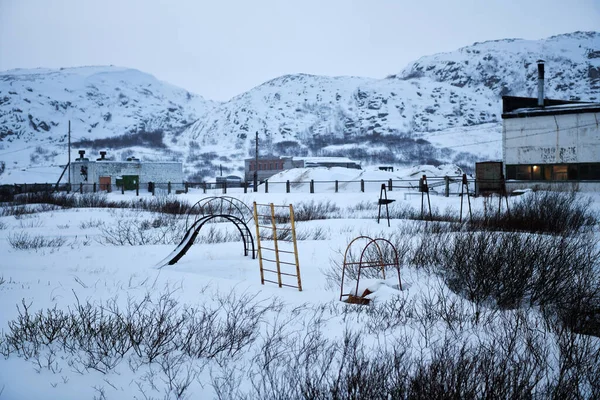 Fascinerande Hårda Vinterlandskap Arktis — Stockfoto