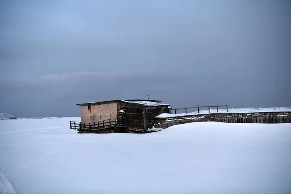 Betoverende Barre Winterlandschappen Van Noordpool — Stockfoto