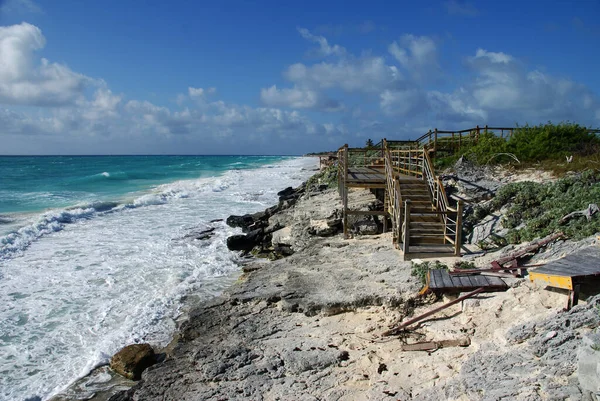 Costas Salvajes Una Isla Desierta Caribe — Foto de Stock