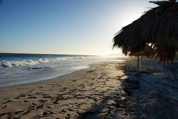 Mágico Irrealisticamente Belo Pôr Sol Uma Ilha Distante Caribe — Fotografia de Stock