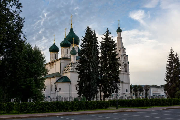 city views of the old Russian city with temples