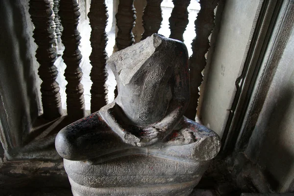 Statue Bassorilievi Dei Soluzioni Architettoniche Nel Complesso Storico Angkor Watt — Foto Stock