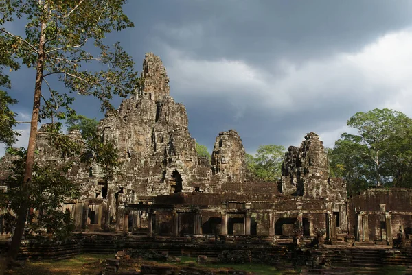Bas Reliefs Gods Ancient Temples Angkor Watt Complex — Stock Photo, Image