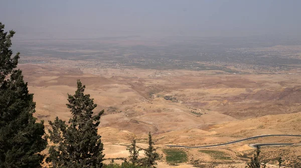 Vista Panorámica Desde Monte Moisés Jordania — Foto de Stock