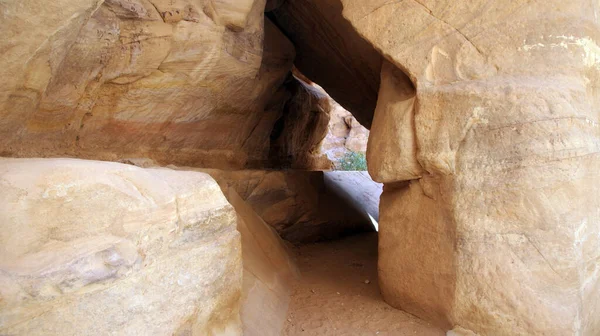 Hipnotizante Penhascos Cor Rosa Perto Petra Sul Jordânia — Fotografia de Stock