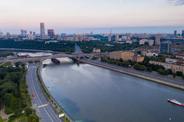 Vue Panoramique Sur Ville Ancienne Forteresse Rivière Aube Filmée Partir — Photo