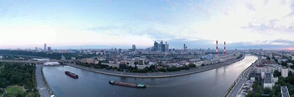 Vue Panoramique Sur Ville Ancienne Forteresse Rivière Aube Filmée Partir — Photo