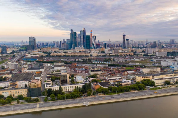 Vue Panoramique Sur Ville Ancienne Forteresse Rivière Aube Filmée Partir — Photo