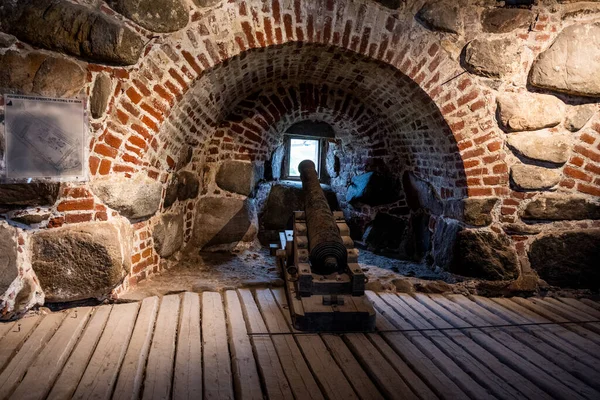 ancient fortress cannons made of cast iron for the defense of an ancient fortress