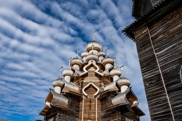 Starověké Unikátní Dřevěné Stavby Severní Architektury — Stock fotografie