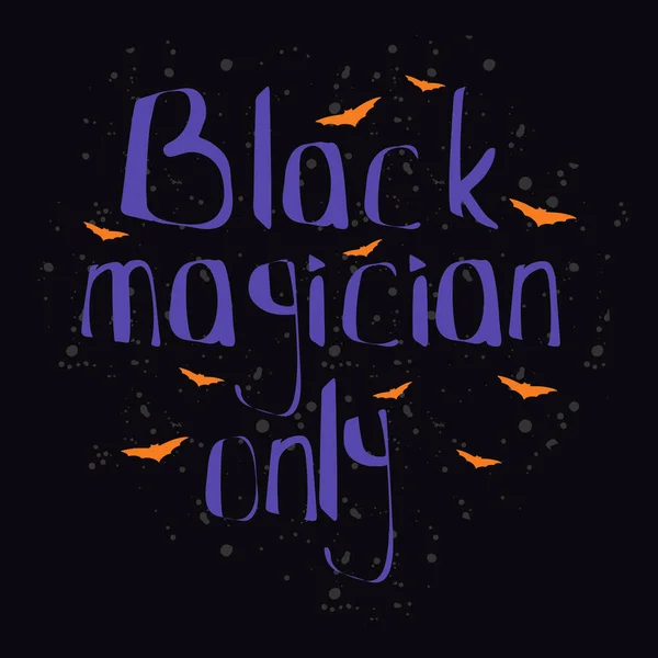 Μαύρο Μαγικό Αυτοκόλλητο Απόκριες Επιστολόχαρτο Σχέδιο Εκτύπωσης Καλύτερο Για Shirt — Διανυσματικό Αρχείο