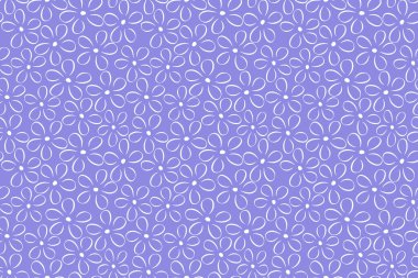 Gökyüzü mavisi arka planda güzel şekillendirilmiş çiçekler. Çiçeksiz desenli karalama Pastel kumaş, duvar kağıdı, tekstil, ambalaj kağıdı, kapak için çiçeksiz desen çizdi. EPS 10