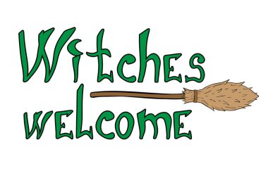 Cadılar bayramında cadılar bayramını hoş karşılarlar. Parmak izi tasarımı, poster, afiş, kapak, davetiye, çıkartma, tişört için el yazısı alıntısı. EPS10