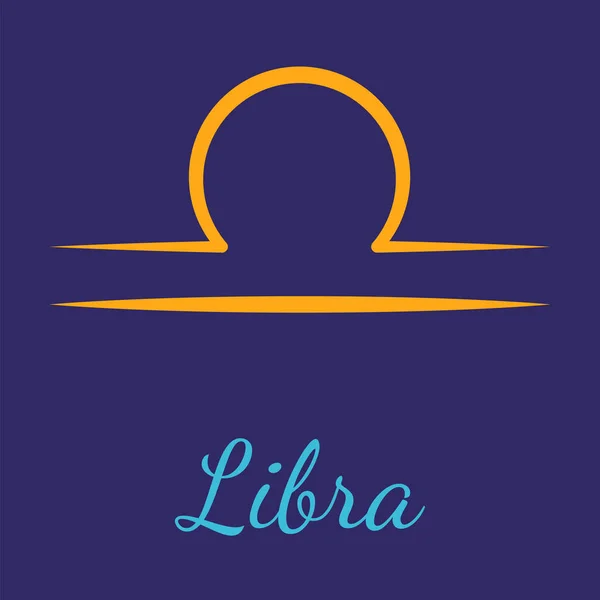 Libra vector zodiac icon — Stock Vector