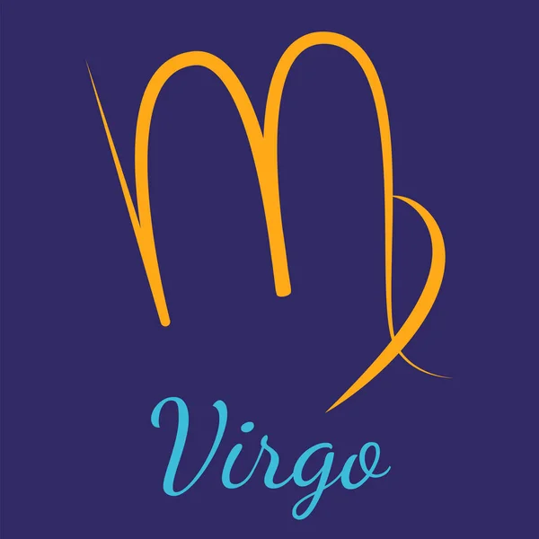 Ícone do zodíaco do vetor Virgem —  Vetores de Stock