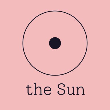 Güneş astrolojik ve zodyak sembolü 