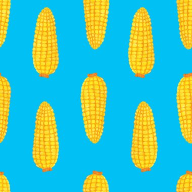 Sarı mısır koçanı geometrik kusursuz desen
