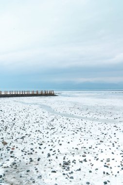 Çin, Qinghai 'deki Caka Tuz Gölü. Çin' deki Chaka Tuz Gölü. Qinghai 'nin Chaka Salt Lake' i hayallerle dolu.