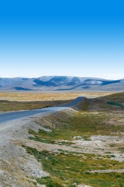 Hoh Xil Doğa Koruma Alanı, Qinghai, Çin. Dünya mirası alanı Hoh Xil. Qinghai-Tibet Demiryolu Hoh Xil 'i geçiyor.