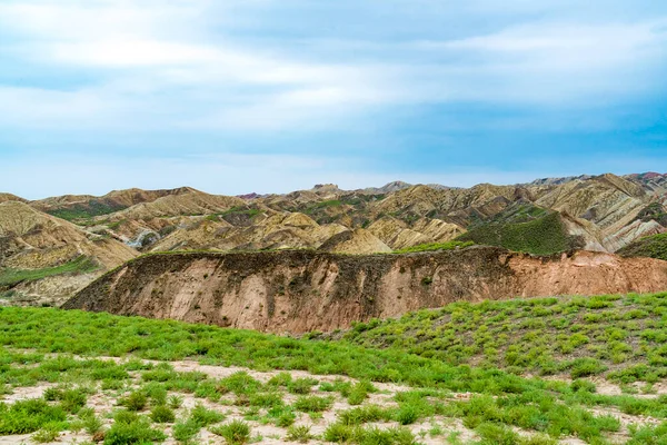 Parco Geologico Nazionale Zhangye Danxia Geoparco Colorato Danxia Nella Città — Foto Stock