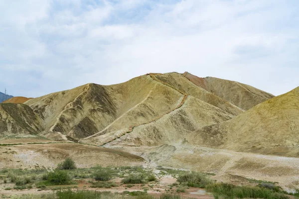 Zhangye Danxia Národní Geologický Park Barevné Danxia Geopark Zhangye City — Stock fotografie