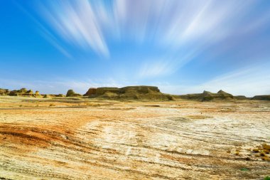 Karamay Şeytan Şehir Hayalet Kasabası, Xinjiang, Çin. Yadan Landforms, Xinjiang, Çin