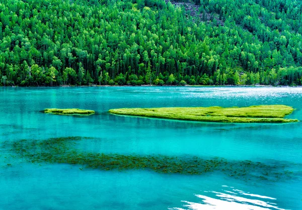 Zatoka Kanas Lake Wolong Altay Xinjiang Chiny — Zdjęcie stockowe
