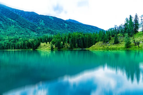 Verão Kanas Lake Altay Xinjiang China Beautiful Tranquila Verão Kanas — Fotografia de Stock