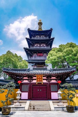 Suzhou Hanshan Tapınağı Puming Kulesi