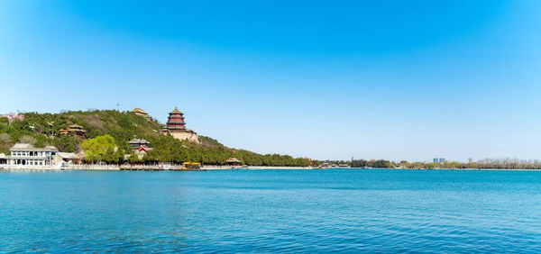 Jaro Západního Břehu Letní Paláce Pekingu Jaro Pekingu Letní Palác — Stock fotografie