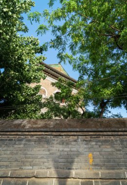 Çan ve Davul Kulesi Pekin, Çin. Çan Kulesi, Pekin, Çin, ünlü seyahat klasiği.