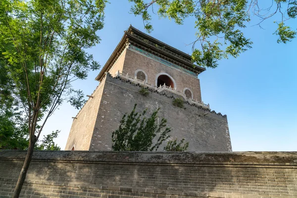 Bell Drum Tower Pequim China Bell Tower Pequim China Famoso — Fotografia de Stock