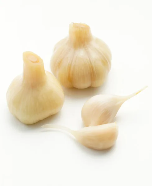 Sugar Garlic White Table — Stock Photo, Image