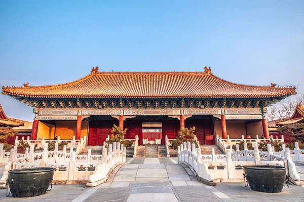 The Ancestral TempleTaimiao, Beijing, China. Beijing labor people\'s Cultural Palace. Chinese translation of plaque: the Ancestral TempleTaimiao