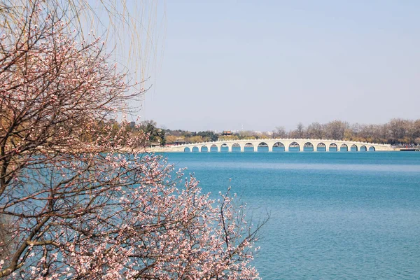 Seventeen Hole Bridge Summer Palace Beijing China Spring Beijing Summer — Stock Photo, Image