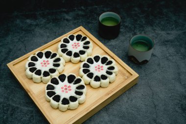 Lezzetli geleneksel Çin pastası, jujube keki. Geleneksel Çin Jujube Yapıştırıcı Tatlısı.